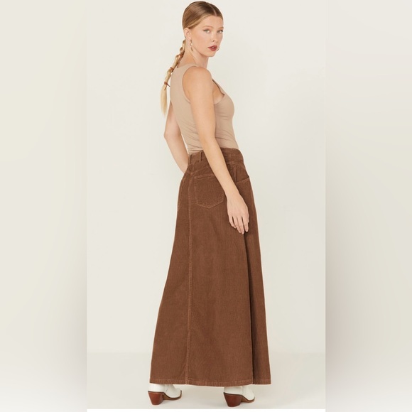 Free People Come As You Are Corduroy Maxi Skirt - Picture 7 of 8